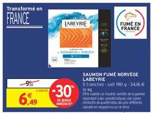 Saumon Fumé Norvège 'Labeyrie'