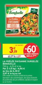 La Poêlée Paysanne Surgelée 'Bonduelle'