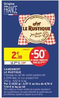 Camembert Le Rustique