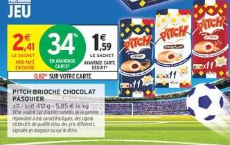 Pitch Brioche Chocolat Pasquier