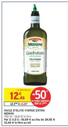 Huile d'olive Vierge Extra MONINI