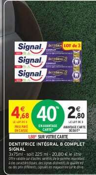 Dentifrice Intégral 8 Complet Signal