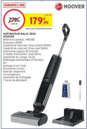 ASPIRATEUR BALAI 2EN1 HOOVER