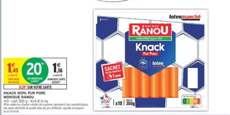Knack 100% Pur Porc Monique Ranou