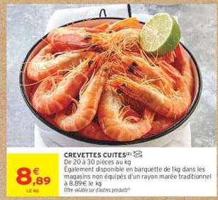 CREVETTES CUITES