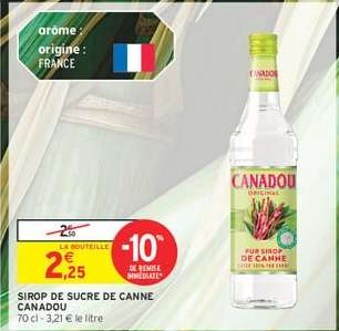 SIROP DE SUCRE DE CANNE CANADOU