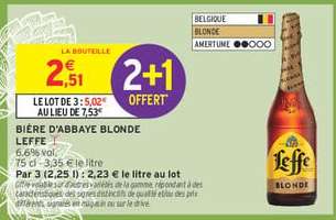 BIÈRE D'ABBAYE BLONDE LEFFE
