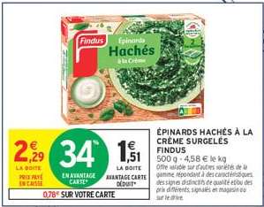 Épinards Hachés À La Crème Surgelés Findus