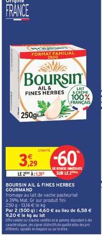 Boursin Ail & Fines Herbes Gourmand