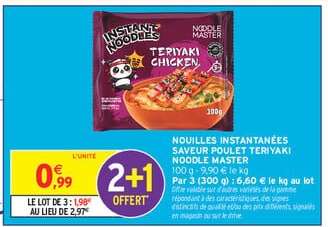 Nouilles Instantanées Saveur Poulet Teriyaki Noodle Master