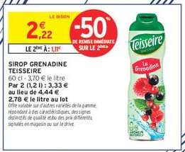 Sirop Grenadine Teisseire