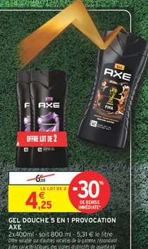 Gel Douche 5 en 1 Provocation Axe