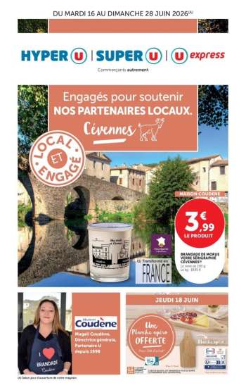 Catalogue Magasins U - 16/06/2026 - 28/06/2026.