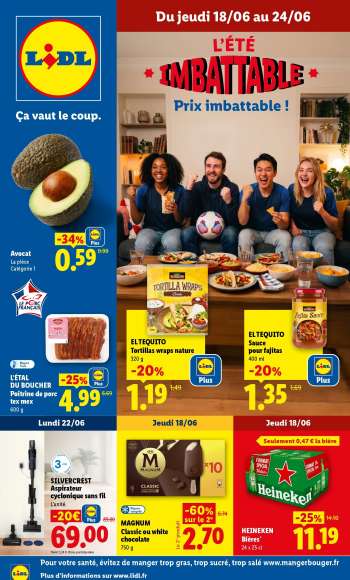 Catalogue Lidl - 18/06/2026 - 24/06/2026.
