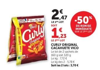 Curly Original Cacahuète Vico