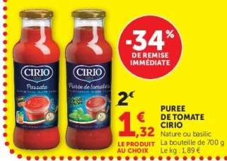 PUREE DE TOMATE CIRIO