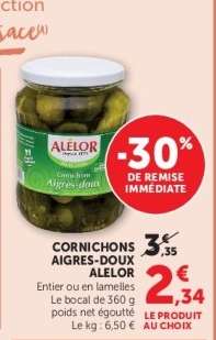 CORNICHONS AIGRES-DOUX ALELOR