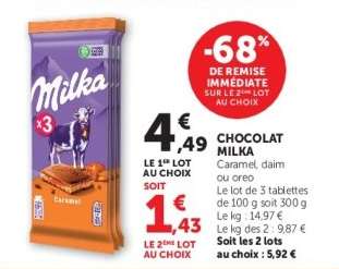 CHOCOLAT MILKA