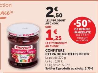CONFITURE EXTRA DE GRIOTTES BEYER