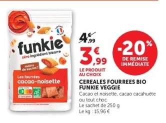 CEREALES FOURREES BIO FUNKIE VEGGIE