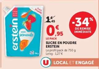 SUCRE EN POUDRE ERSTEIN