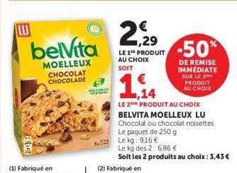 BELVITA MOELLEUX LU