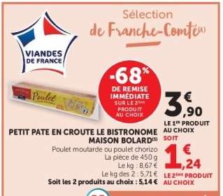 PETIT PATE EN CROUTE LE BISTRONOME MAISON BOLARD