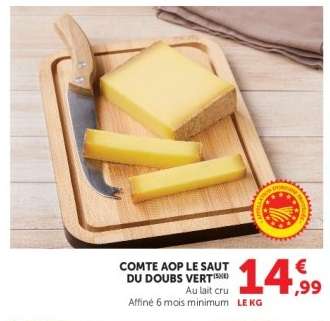 Comté AOP Le Saut du Doubs Vert