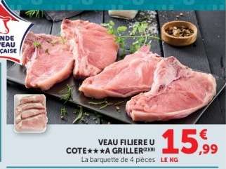 VEAU FILIERE U COTE A GRILLER