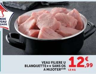Veau Filière U Blanquette