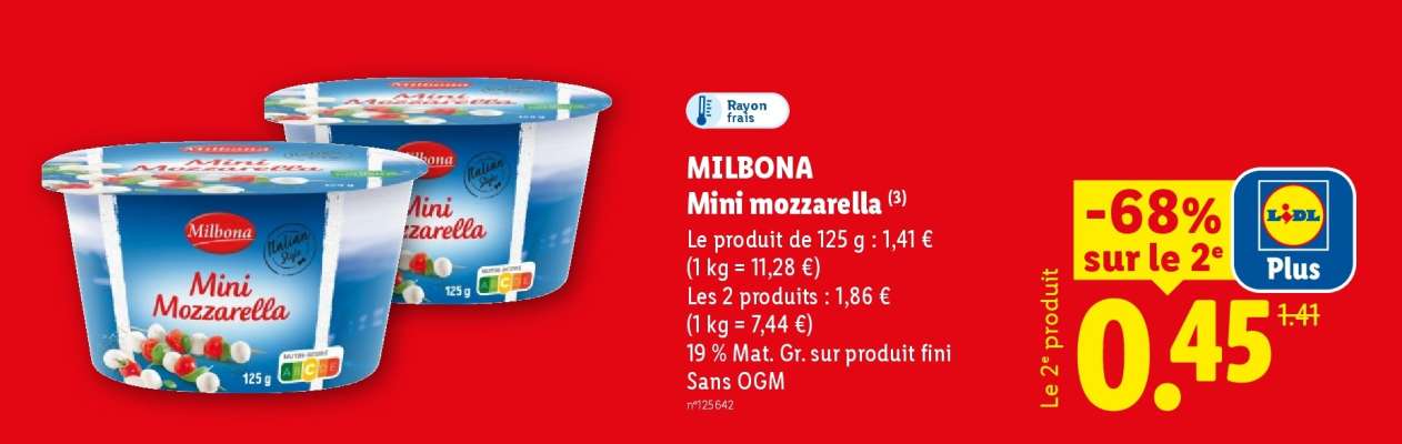 MILBONA Mini mozzarella