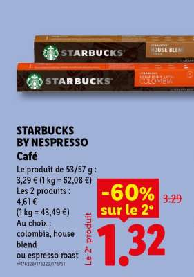 STARBUCKS BY NESPRESSO Café