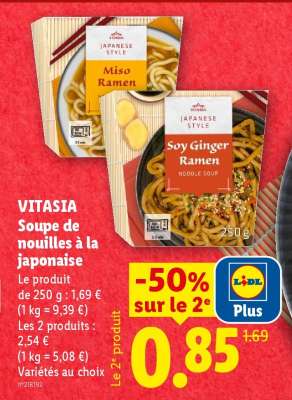 VITASIA Soupe de nouilles à la japonaise