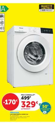 Hisense Lave linge frontal