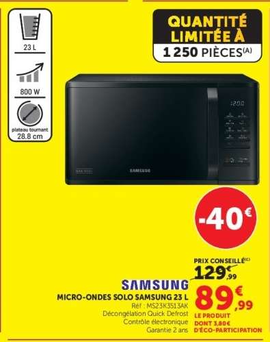 Micro-ondes Solo Samsung 23 L