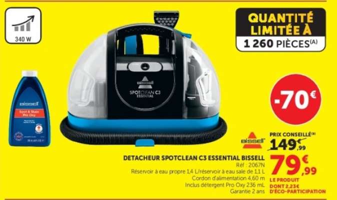 DETACHEUR SPOTCLEAN C3 ESSENTIAL BISSELL