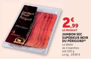 JAMBON SEC SUPÉRIEUR NOIR DU PÉRIGORD