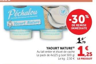 Yaourt nature