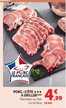 Porc Cote à Griller