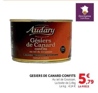 GESIERS DE CANARD CONFITS