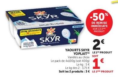 YAOURTS SKYR YOPLAIT