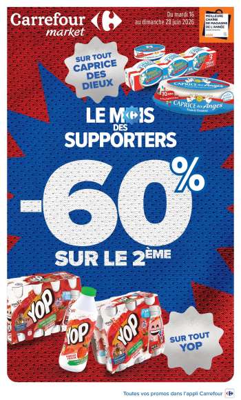 Catalogue Carrefour Market - 16/06/2026 - 28/06/2026.
