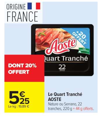 LE QUART TRANCHE AOSTE