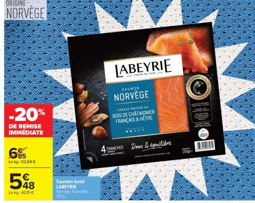 SAUMON FUMÉ LABEYRIE