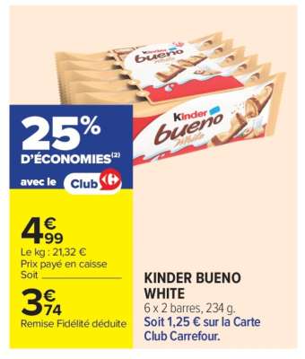KINDER Bueno White