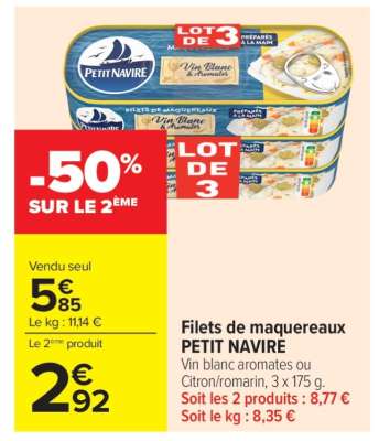 Filets de Maquereaux 'Petit Navire'