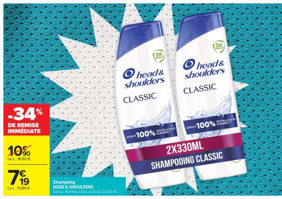 Shampooing Head & Shoulders