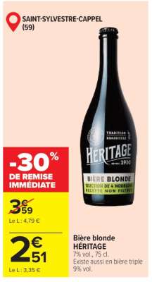 BIÈRE BLONDE HERITAGE