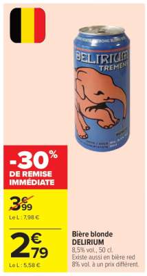 BIÈRE BLONDE DELIRIUM