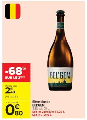 BIÈRE BLONDE BEL'GEM